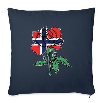 Flag Rose Norwegian Flag Norwegian Roots - Sofa pillowcase 17,3'' x 17,3'' (45 x 45 cm) - navy - Front