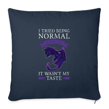 Dragon Dragon Mythical Creature Gift - Sofa pillowcase 17,3'' x 17,3'' (45 x 45 cm) - navy - Front