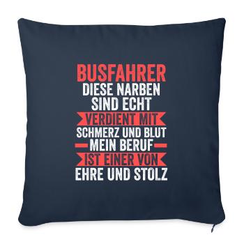 Busfahrer Job Reisebus Geschenk - Sofakissenbezug 45 x 45 cm - Navy - Vorne
