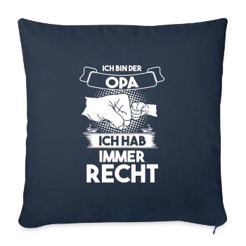 Opa Großvater Großeltern Geschenk - Sofakissenbezug 45 x 45 cm - Navy - Vorne