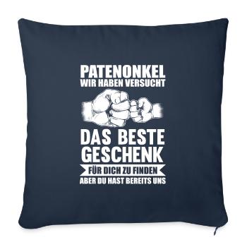 Onkel & Nichte Familie Onkel Geschenk - Sofakissenbezug 45 x 45 cm - Navy - Vorne