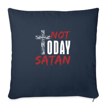 diable - Housse de coussin décorative 45 x 45 cm - bleu marine - Devant