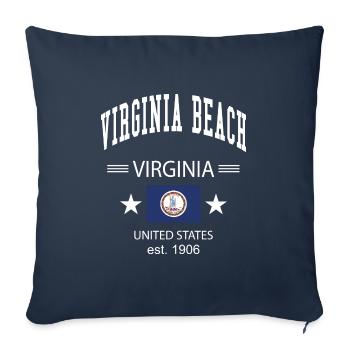 Virginia Beach - Sofakissenbezug 45 x 45 cm - Navy - Vorne