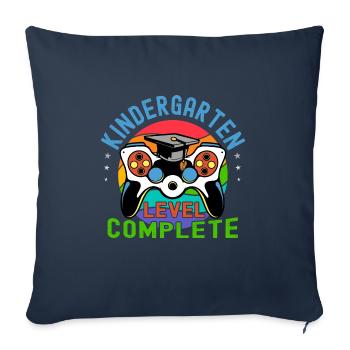 Kids Kindergarten Level Complete Graduation Class - Sofa pillowcase 17,3'' x 17,3'' (45 x 45 cm) - navy - Front