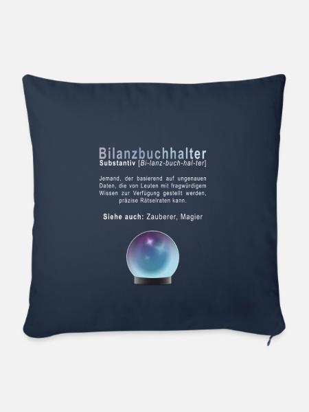 Bilanzbuchhalter - Sofakissenbezug 45 x 45 cm - Navy