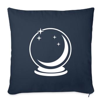 glass sphere - Sofa pillowcase 17,3'' x 17,3'' (45 x 45 cm) - navy - Front
