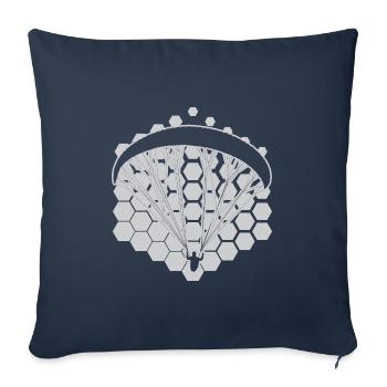 Paragleiten Paragliding Paraglider Paragleiter - Sofa pillowcase 17,3'' x 17,3'' (45 x 45 cm) - navy - Front