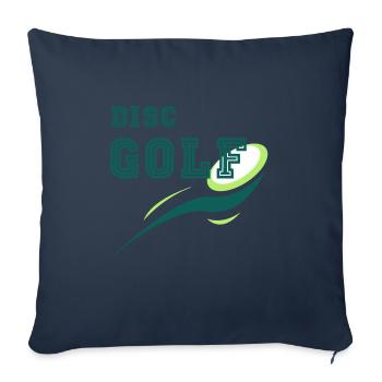 Disc Golf Discgolf Frisbee Geschenk Gift - Sofa pillowcase 17,3'' x 17,3'' (45 x 45 cm) - navy - Front