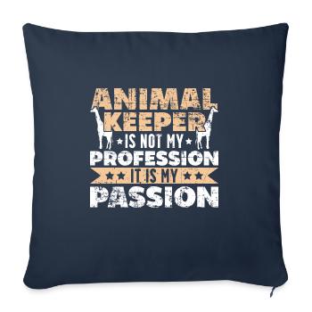 Animal de la passion - Housse de coussin décorative 45 x 45 cm - bleu marine - Devant