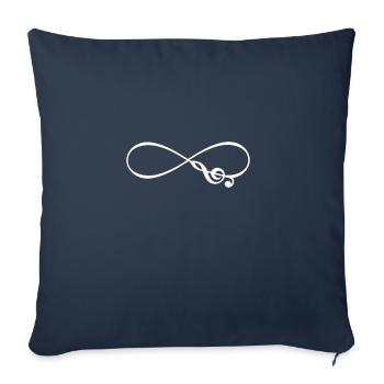 Music - Sofakissenbezug 45 x 45 cm - Navy - Vorne
