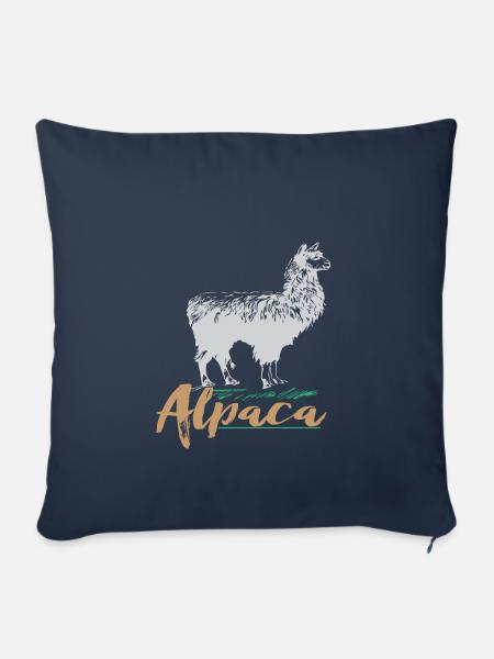 Alpaca - Sofakissenbezug 45 x 45 cm - Navy