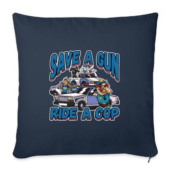 Law Enforcment Design for a Police Officer - Sofakissenbezug 45 x 45 cm - Navy - Vorne