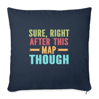Sure right after this map though - Sofa pillowcase 17,3'' x 17,3'' (45 x 45 cm) - navy - Front