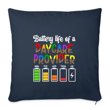 Childcare Provider Childcare Provider Babysitter - Sofa pillowcase 17,3'' x 17,3'' (45 x 45 cm) - navy - Front