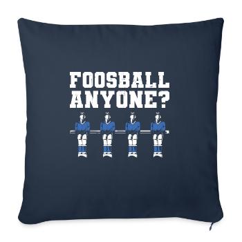 Table Soccer Player Foosball Anyone - Sofakissenbezug 45 x 45 cm - Navy - Vorne