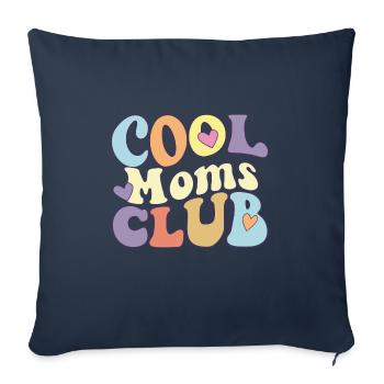Cool Moms Club Proud Mama Squad Mother's Day New - Sofa pillowcase 17,3'' x 17,3'' (45 x 45 cm) - navy - Front