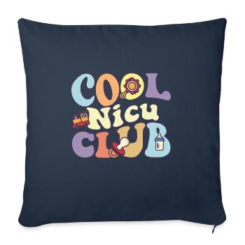 Cool Nicu Club Neonatal Intensive Care Unit Nurse - Sofa pillowcase 17,3'' x 17,3'' (45 x 45 cm) - navy - Front