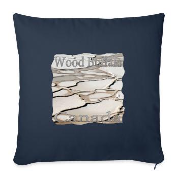 Wood Buffalo National Park Salt Plains, Canada - Sofa pillowcase 17,3'' x 17,3'' (45 x 45 cm) - navy - Front