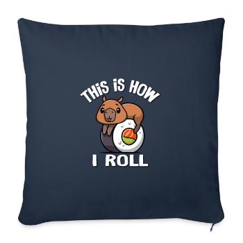 Capybara - Sofa pillowcase 17,3'' x 17,3'' (45 x 45 cm) - navy - Front