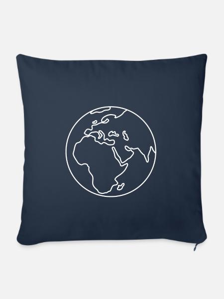 Erde - Sofakissenbezug 45 x 45 cm - Navy