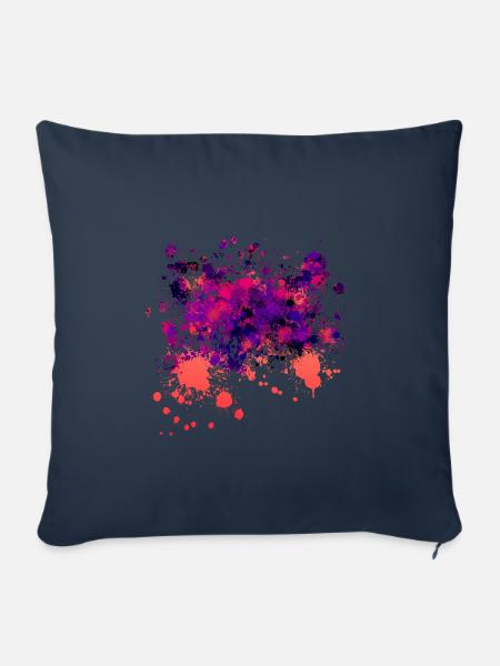 Farbspritzer Farbverlauf Bry - Sofakissenbezug 45 x 45 cm - Navy