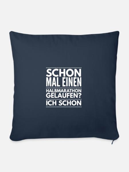 Halbmarathon - Sofakissenbezug 45 x 45 cm - Navy