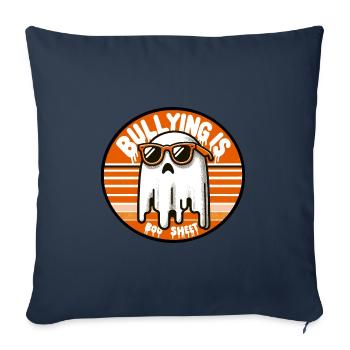 Bullying Is Boo Sheet - Sofa pillowcase 17,3'' x 17,3'' (45 x 45 cm) - navy - Front