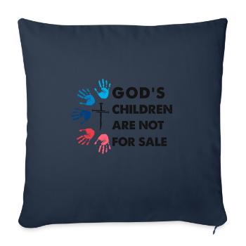 Gottes Kinder sind nicht käuflich - Sofakissenbezug 45 x 45 cm - Navy - Vorne