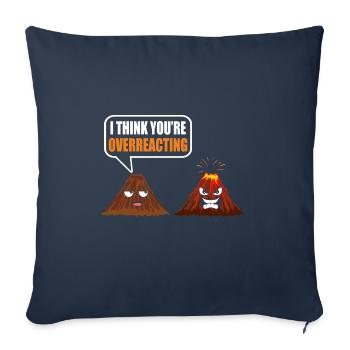 volcano - Sofa pillowcase 17,3'' x 17,3'' (45 x 45 cm) - navy - Front