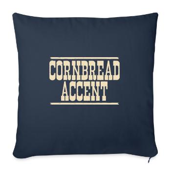 Cornbread Accent Funny Southern Girls Cowboy - Sofa pillowcase 17,3'' x 17,3'' (45 x 45 cm) - navy - Front