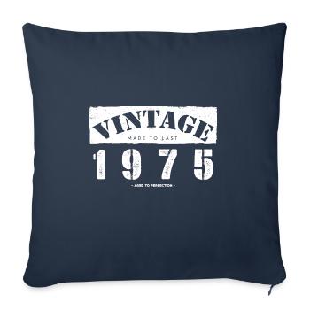 48 Year Old: Vintage Classic 1975 48th Birthday - Sofa pillowcase 17,3'' x 17,3'' (45 x 45 cm) - navy - Front