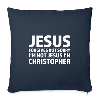 Vornamen Christopher namens Christopher Geschenk - Sofakissenbezug 45 x 45 cm - Navy - Vorne