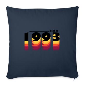 Vintage Bold Hommage à 1993 - Célébrer le 32ème - Housse de coussin décorative 45 x 45 cm - bleu marine - Devant
