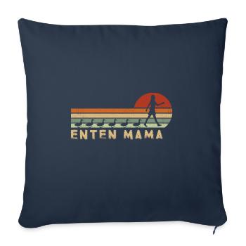 Enten Mama Entenhalterin Entenflüsterin Geschenk - Sofakissenbezug 45 x 45 cm - Navy - Vorne