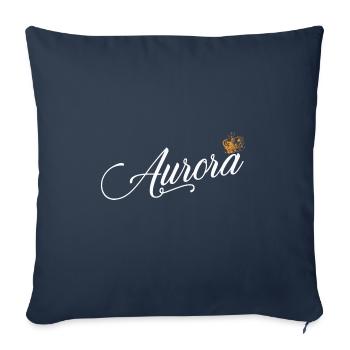 Aurora Custom Name for Women Kids Toddlers - - Sofa pillowcase 17,3'' x 17,3'' (45 x 45 cm) - navy - Front
