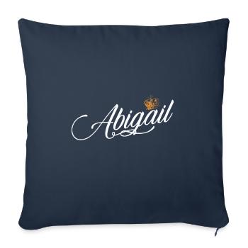 Abigail Custom Name for Women Kids Toddlers - - Sofa pillowcase 17,3'' x 17,3'' (45 x 45 cm) - navy - Front