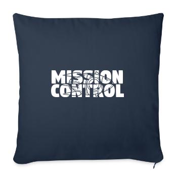 Mission Control - Wasserrakete und Modellrakete - Sofakissenbezug 45 x 45 cm - Navy - Vorne