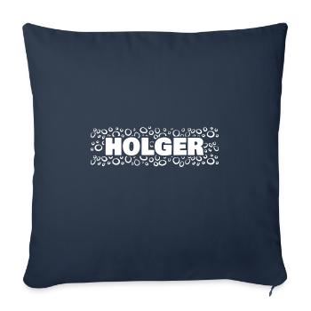 Gift for Holger - Sofa pillowcase 17,3'' x 17,3'' (45 x 45 cm) - navy - Front