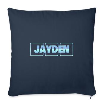 Stéphanie - Housse de coussin décorative 45 x 45 cm - bleu marine - Devant