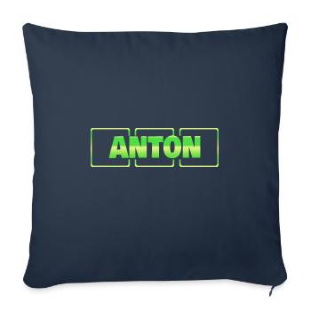 Gift for Anton - Sofa pillowcase 17,3'' x 17,3'' (45 x 45 cm) - navy - Front
