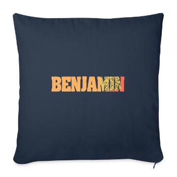 Gift for Benjamin - Sofa pillowcase 17,3'' x 17,3'' (45 x 45 cm) - navy - Front