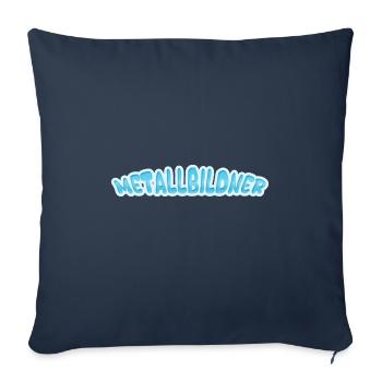 Cadeau pour les sculpteurs sur métal - Housse de coussin décorative 45 x 45 cm - bleu marine - Devant
