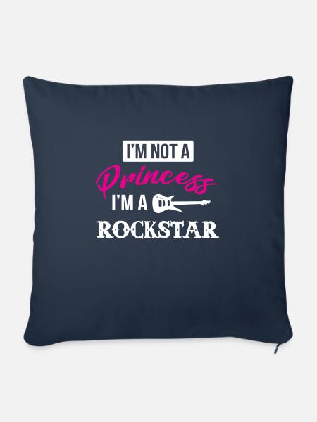 Rock Musik - Sofakissenbezug 45 x 45 cm - Navy