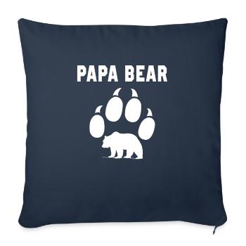 Daddy Bear - Sofa pillowcase 17,3'' x 17,3'' (45 x 45 cm) - navy - Front