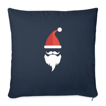 Christmas, Santa Claus - Sofa pillowcase 17,3'' x 17,3'' (45 x 45 cm) - navy - Front