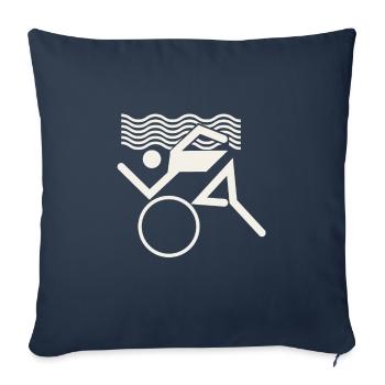 Swim Bike Run - Sofakissenbezug 45 x 45 cm - Navy - Vorne