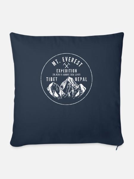 Mt. Everest Expedition - Sofakissenbezug 45 x 45 cm - Navy