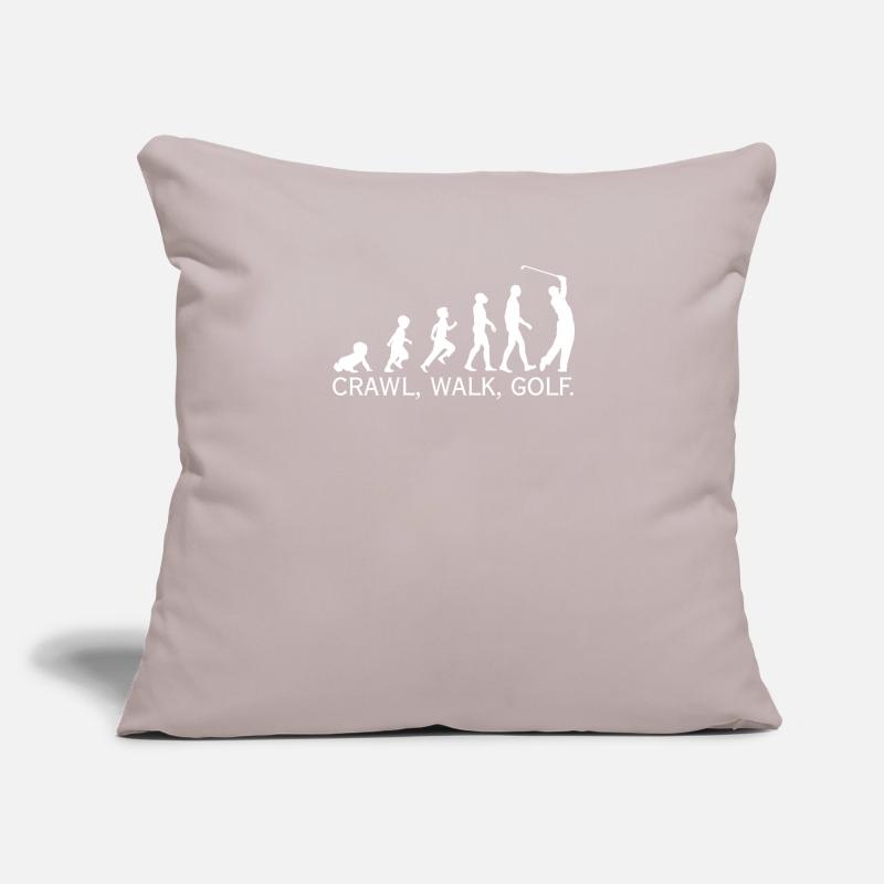 Crawl Walk Golf Evolution Housse de coussin décorative 45 x 45 cm