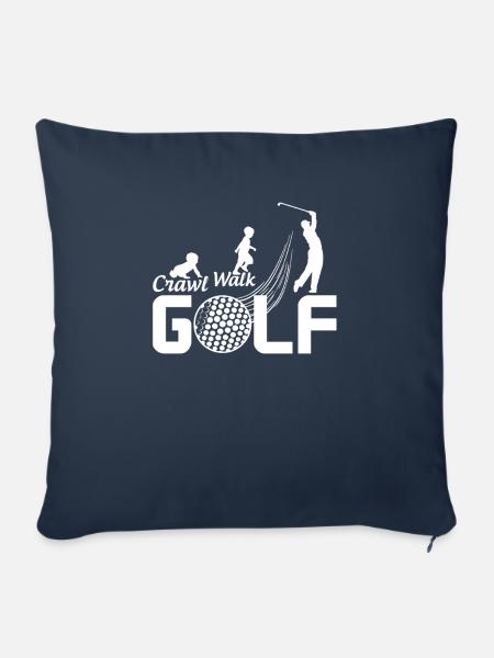Crawl Walk Golf - Sofakissenbezug 45 x 45 cm - Navy