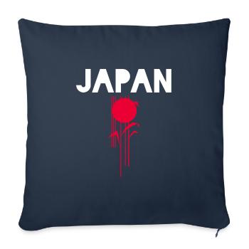 Usine japonaise Japon - Housse de coussin décorative 45 x 45 cm - bleu marine - Devant